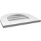 Ekena Millwork Round Top Surface Mount PVC Gable Vent: Non-Functional, w/ 3-1/2"W x 1"P Standard Frame, 18"W x 16"H GVPRT18X1601SN - alternate 5